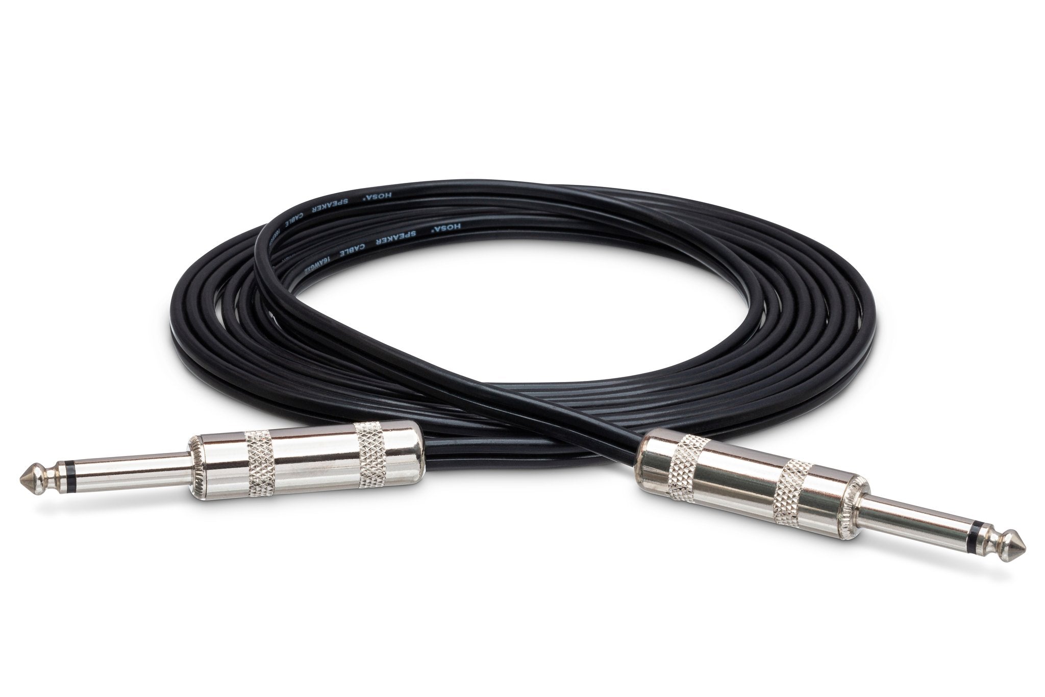 Speaker Cable, Hosa 1/4 in TS to Same, Black Zip - Full