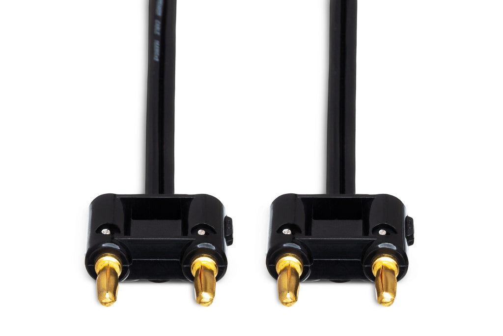 Speaker Cable, Hosa Dual Banana to Same, Black Zip - Front