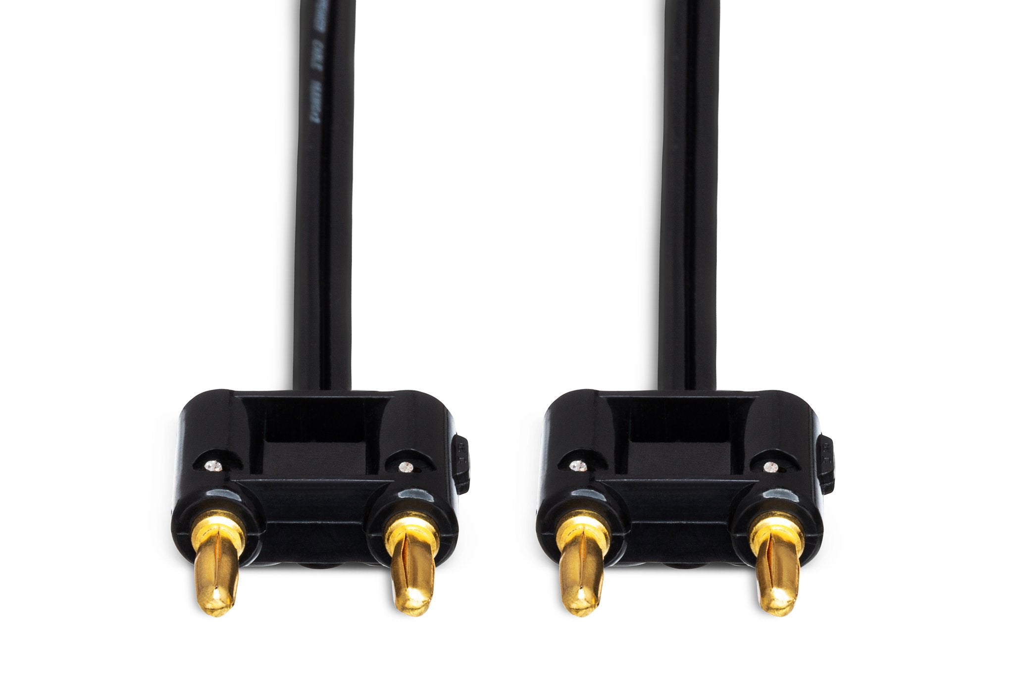 Speaker Cable, Hosa Dual Banana to Same, Black Zip - Front