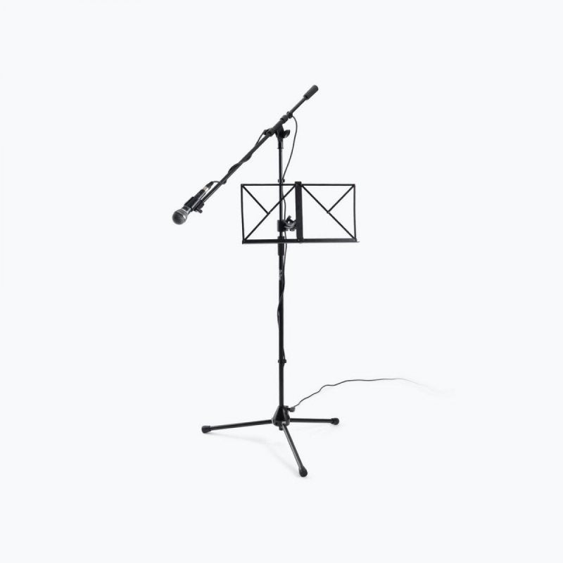 Clamp-On Sheet Music Bookplate for Mic Stands