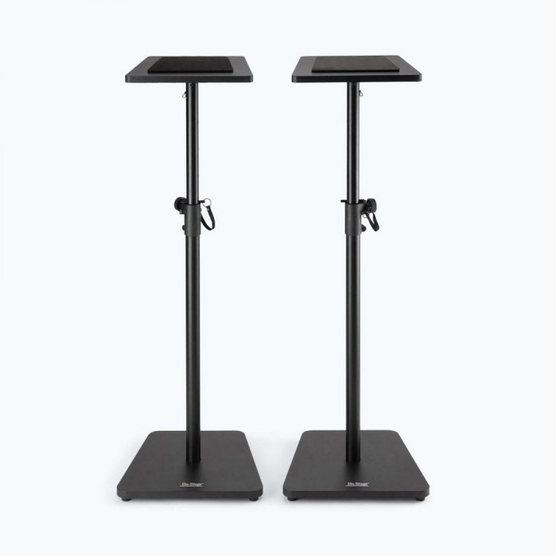 Wood Studio Monitor Stands (Black, Pair)