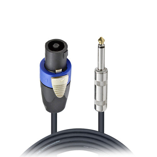 100 Ft. Speak Twist to 1/4" TS-M High Performance Speaker Cable 12AWG
