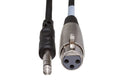 Balanced Interconnect, XLR3F to 1/4 in TRS - Front