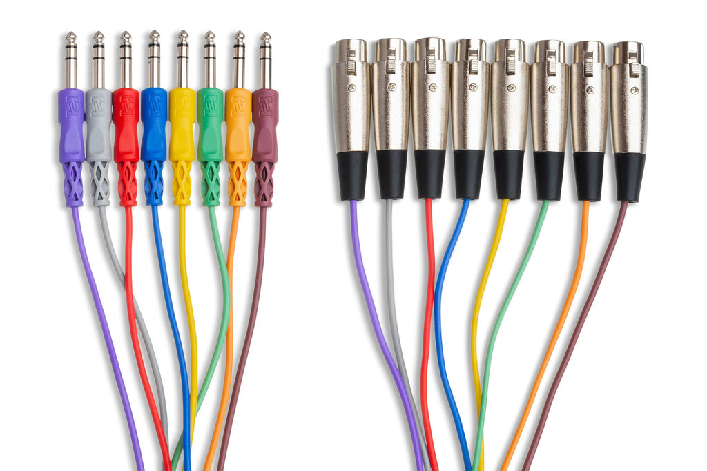 Balanced Snake, XLR3F to 1/4 in TRS - Connector