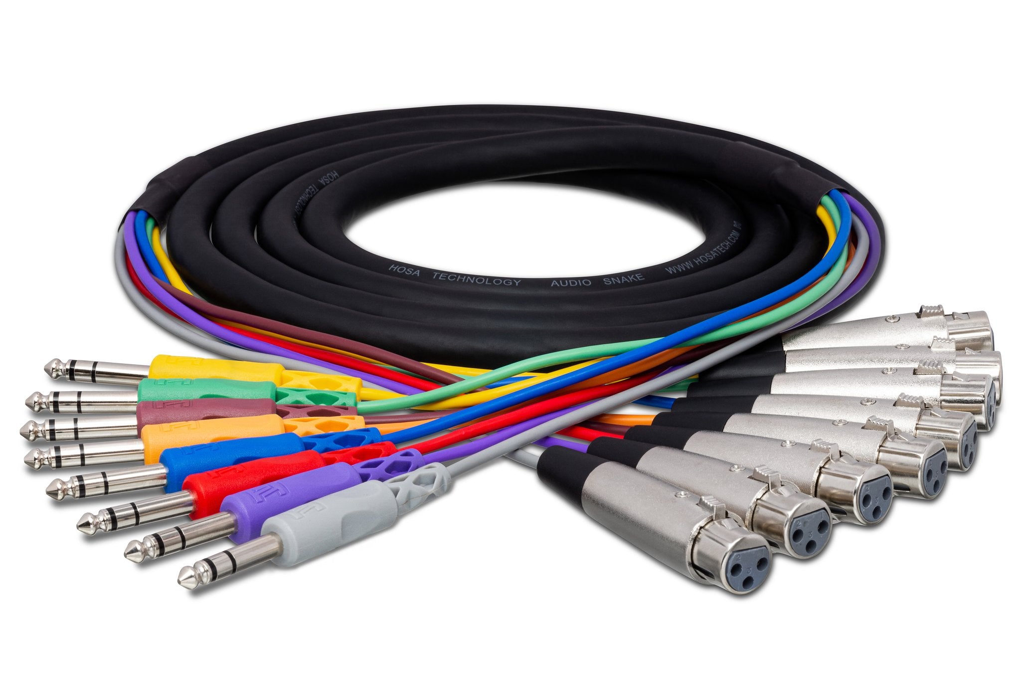 Balanced Snake, XLR3F to 1/4 in TRS - Full