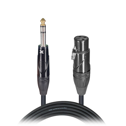 5 Ft. Balanced 1/4" TRS-M to XLR-F High Performance Audio Cable