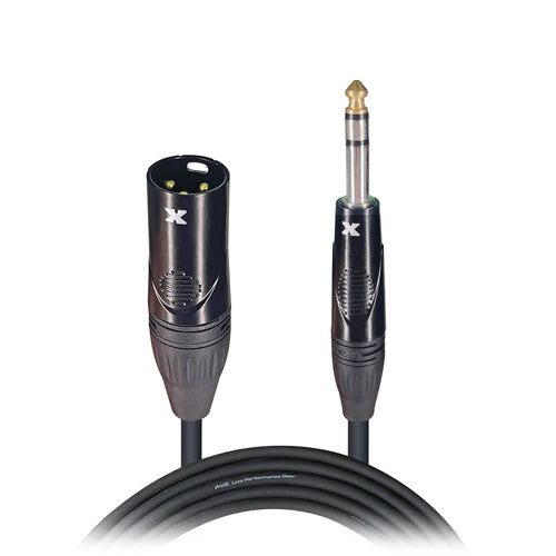 15 Ft. Balanced 1/4" TRS to XLR-M