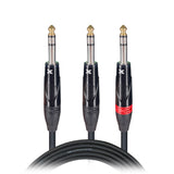 3 Ft. 1/4" TRS-M to Dual 1/4" TRS-M High Performance Audio Cable