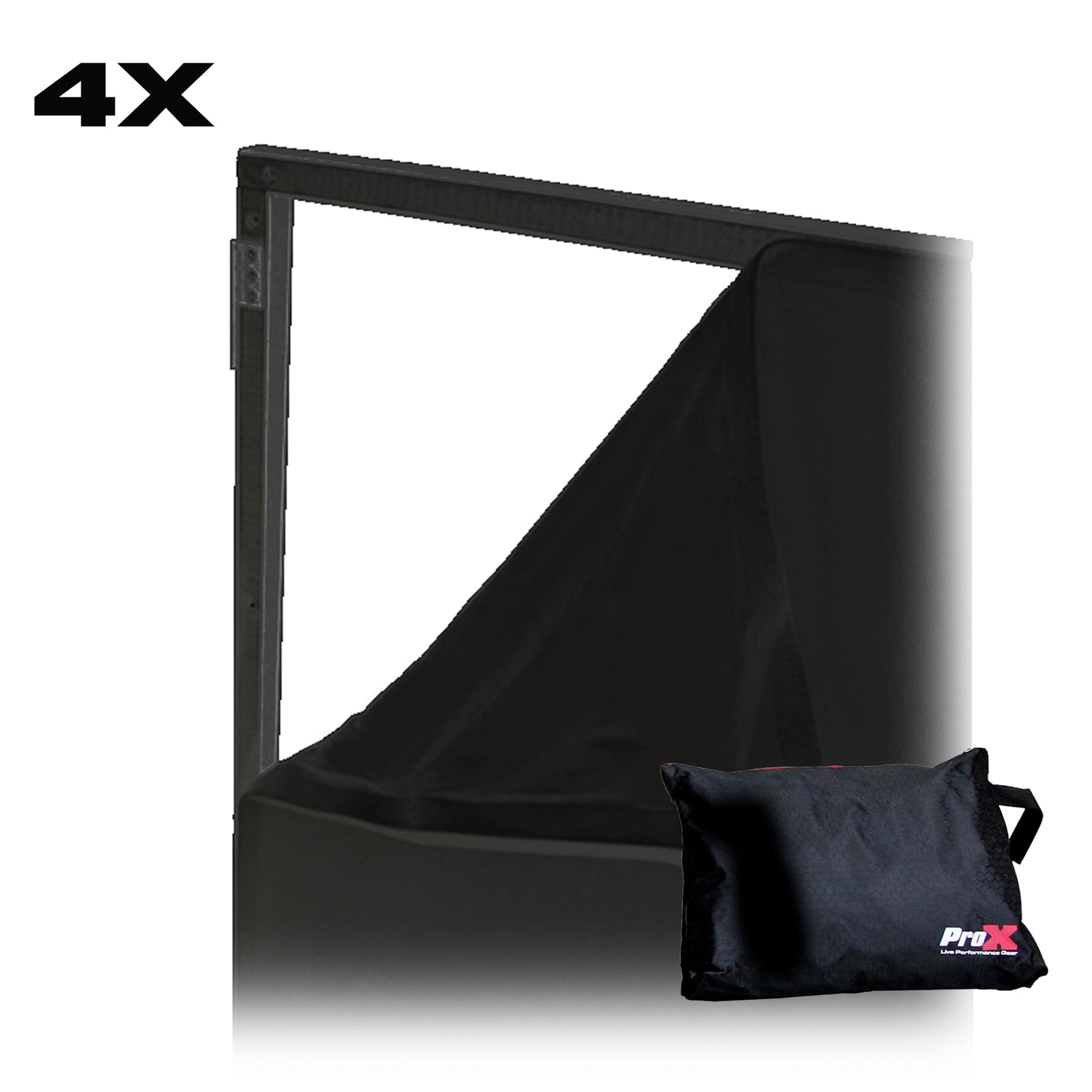 Replacement Four Panel x4 Scrim Kit for ProX Facades Black Fabric
