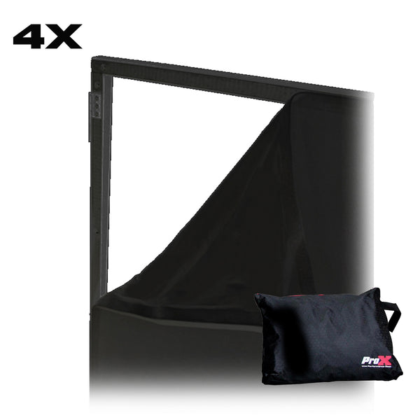 Replacement Four Panel x4 Scrim Kit for ProX Facades Black Fabric