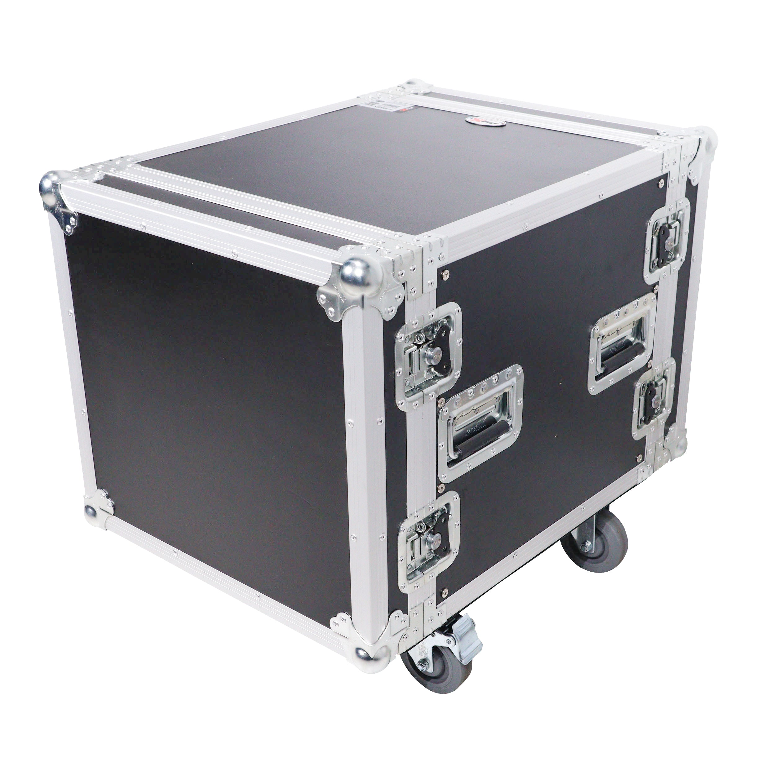 10U Rack Space ATA Style Flight Case 19 Inch Depth with 4" Casters
