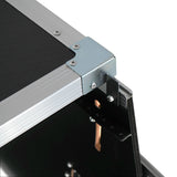 13U Top Mixer Audio Console DJ 12U Front Rack Combo Flight Case W Laptop Shelf and Casters