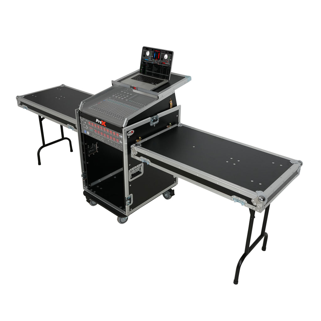 Universal 19 Rack-mount Mixer with 13U Top and 16U Front with 2 Side Work Tables