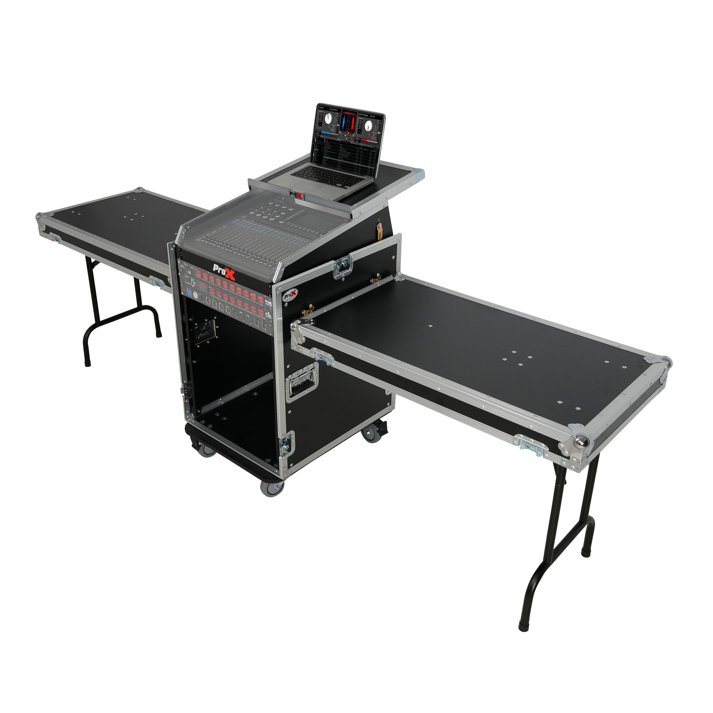 Universal 19 Rack-mount Mixer with 13U Top and 16U Front with 2 Side Work Tables