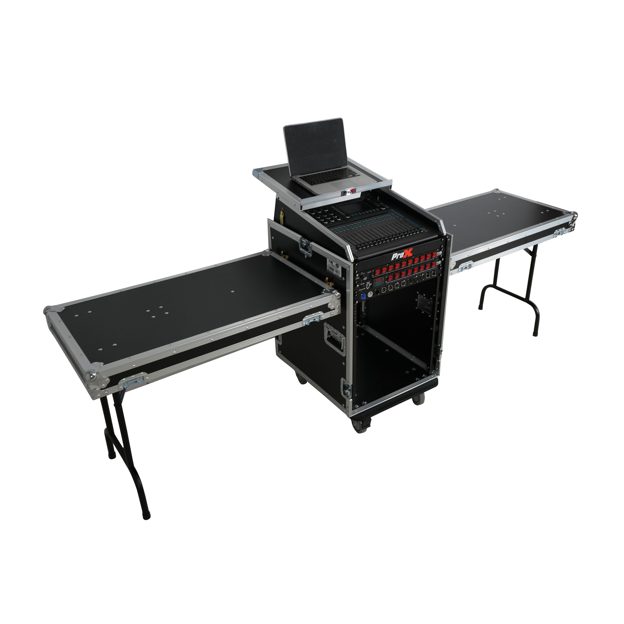 Universal 19 Rack-mount Mixer with 13U Top and 16U Front with 2 Side Work Tables