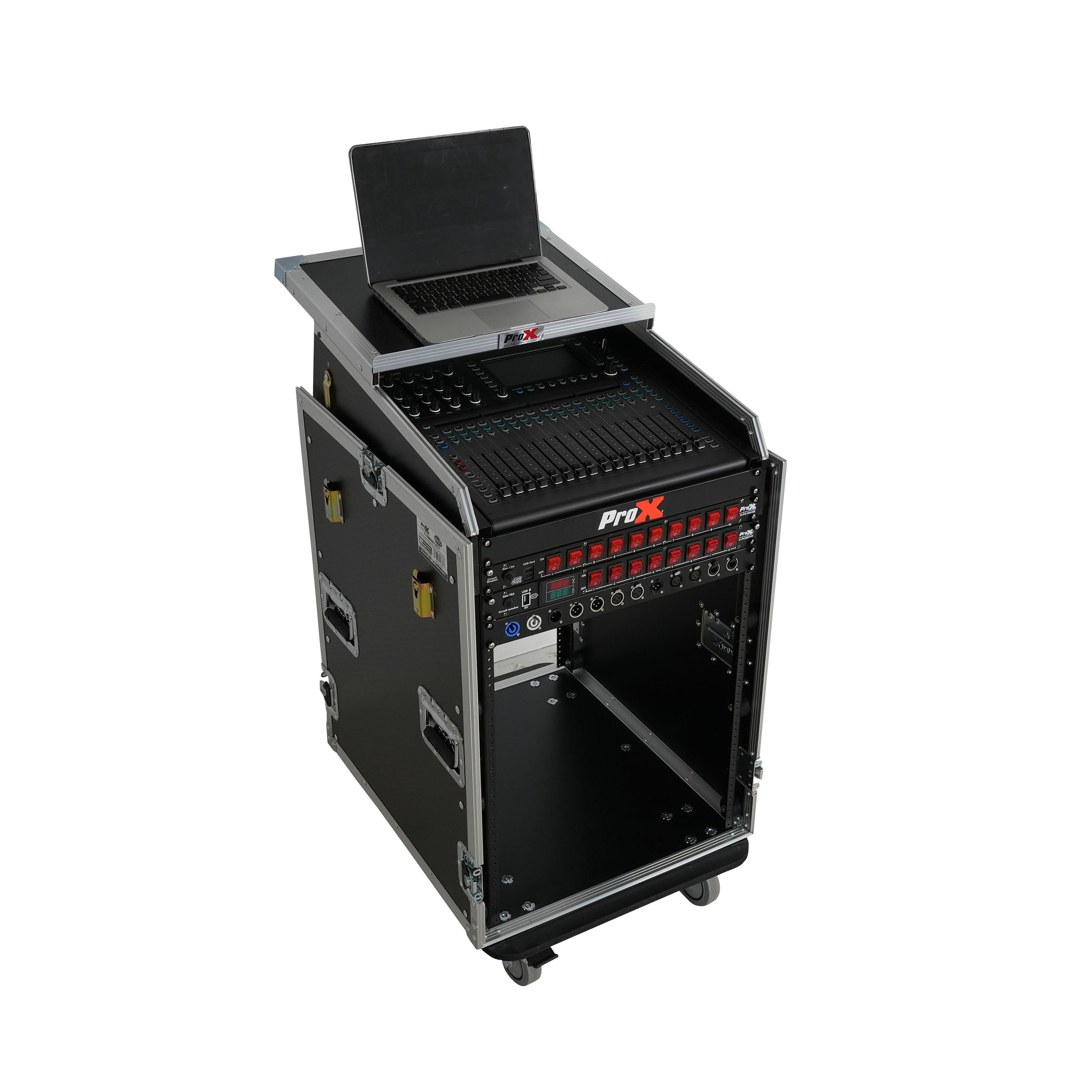 Universal 19 Rack-mount Mixer with 13U Top and 16U Front with 2 Side Work Tables