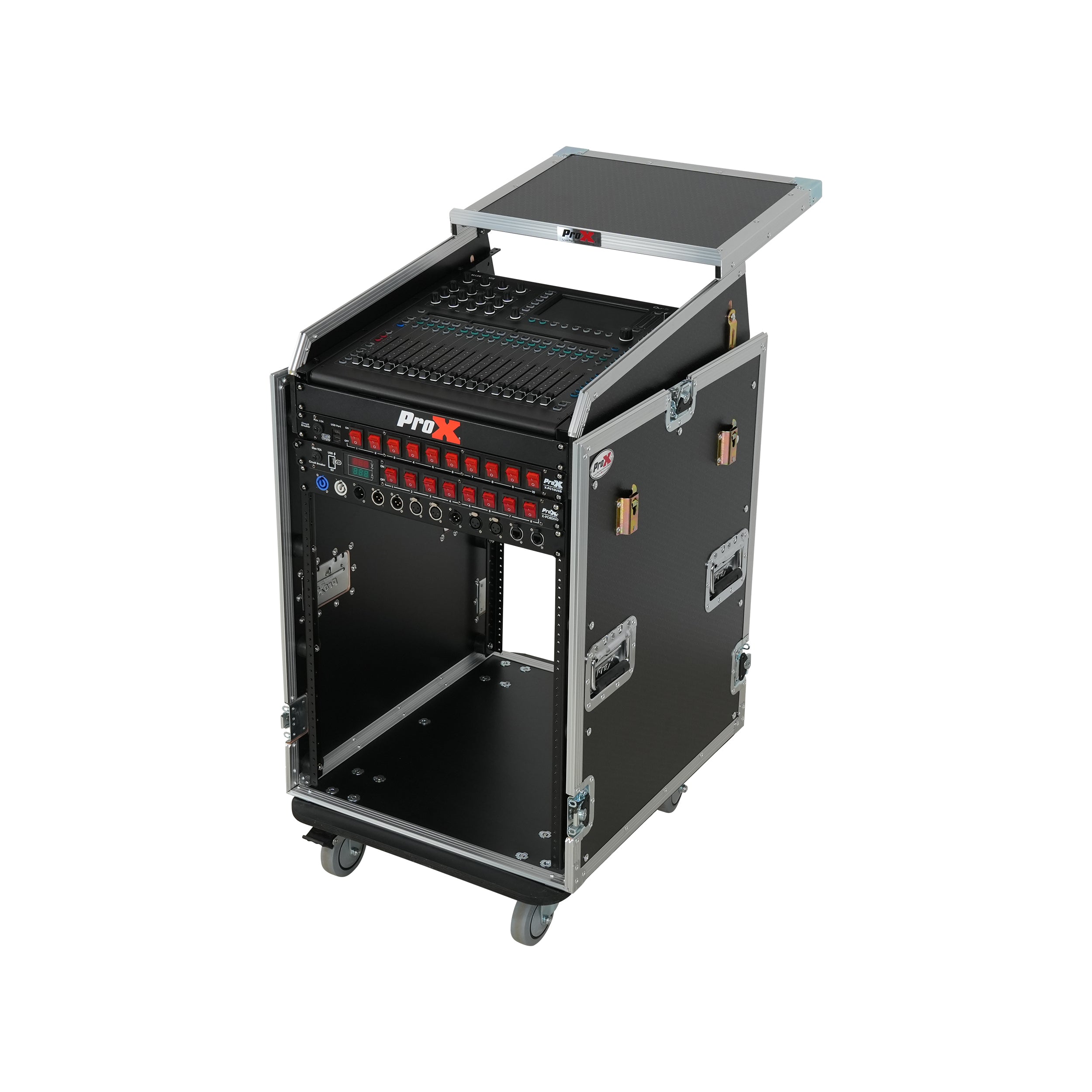 Universal 19 Rack-mount Mixer with 13U Top and 16U Front with 2 Side Work Tables