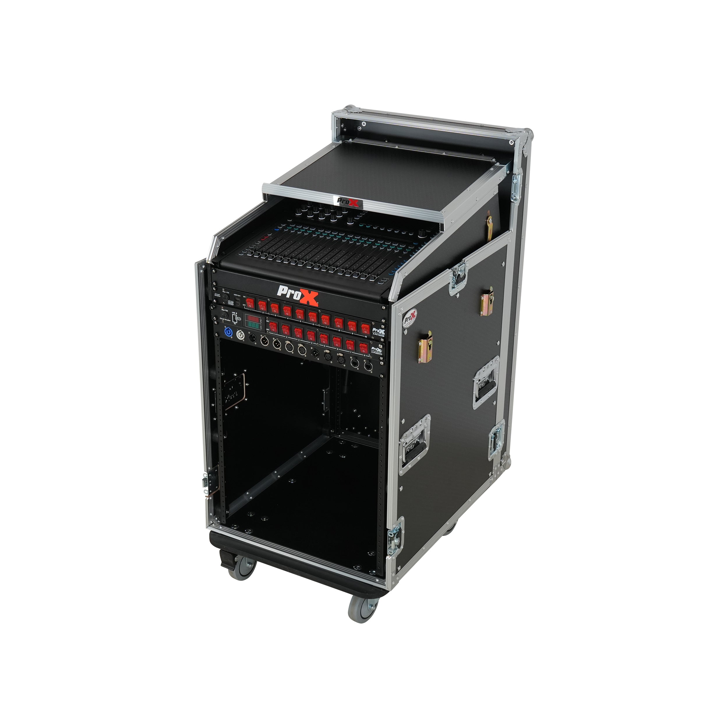 Universal 19 Rack-mount Mixer with 13U Top and 16U Front with 2 Side Work Tables