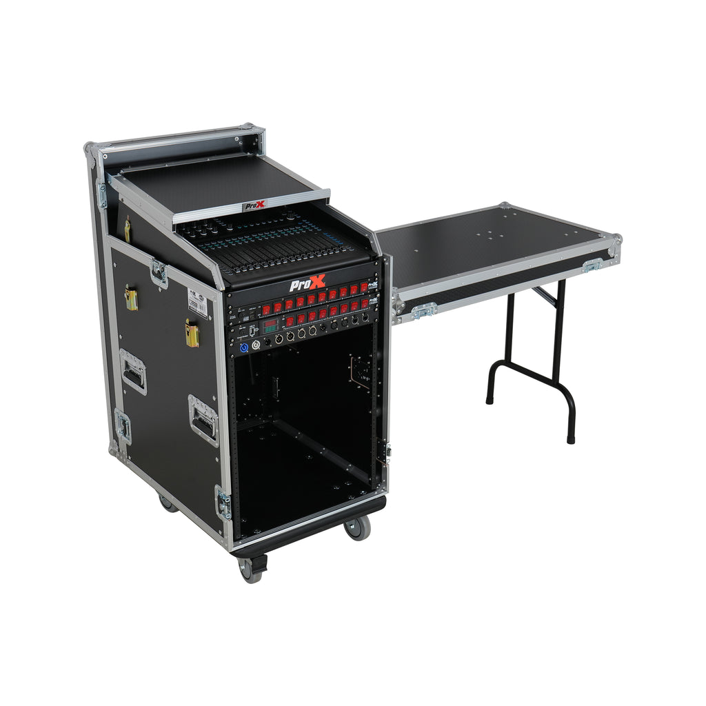 Universal 19 Rack-mount Mixer with 13U Top and 16U Front with 2 Side Work Tables