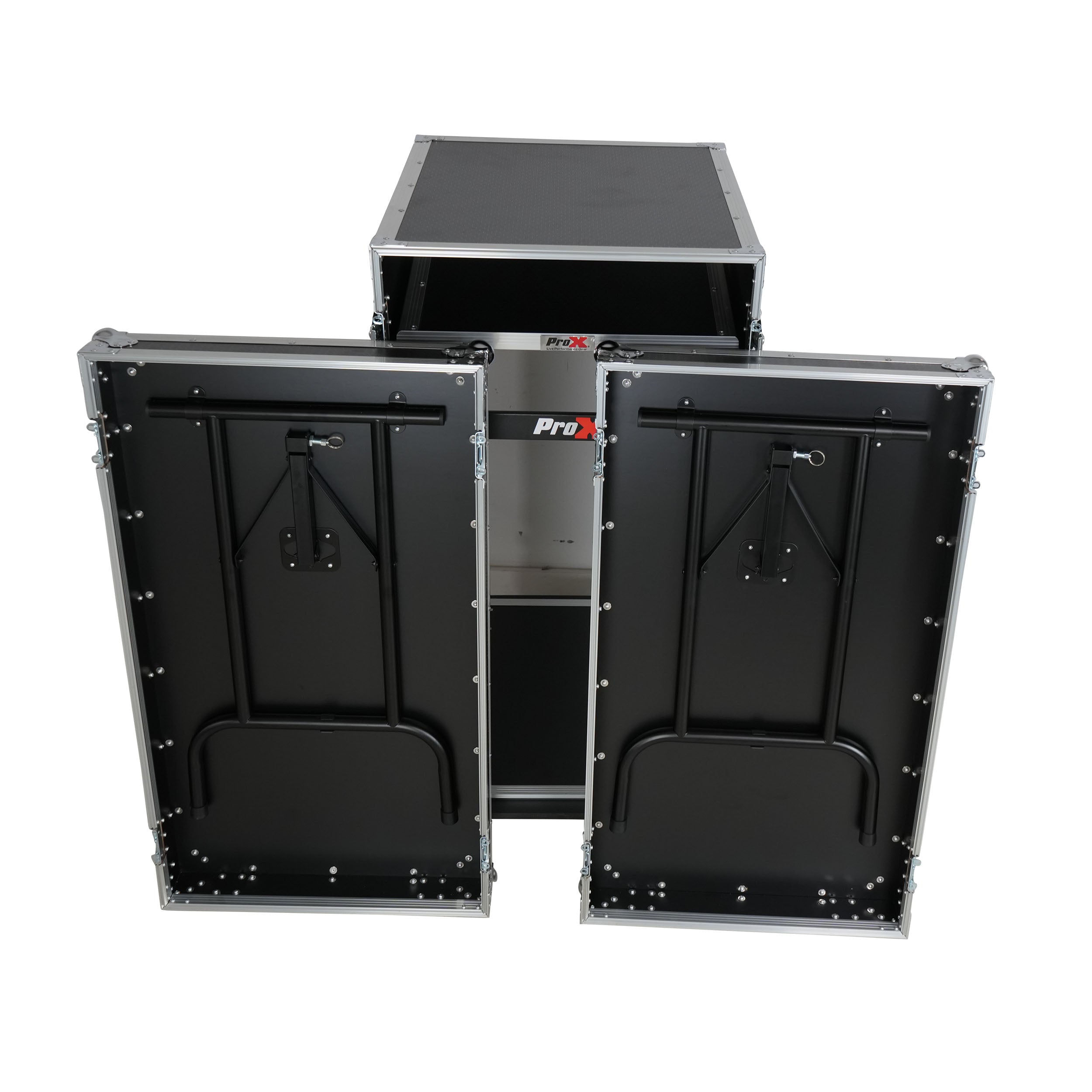 Universal 19 Rack-mount Mixer with 13U Top and 16U Front with 2 Side Work Tables