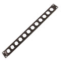 ProX 1U Rack Panel Punched for 12 XLR, Speaker twist connector or Power Connection compatible Connectors