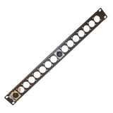 ProX 1U Rack Panel Punched for 16 XLR, Speaker twist connector or Power Connection compatible Connectors