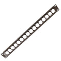 ProX 1U Rack Panel Punched for 16 XLR, Speaker twist connector or Power Connection compatible Connectors