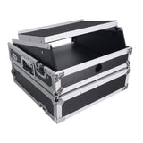 2U Rack Front and 10U Top Mixer Mobile DJ Combo ATA Flight Style Case