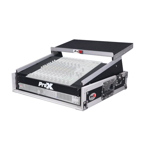 2U Rack Front and 10U Top Mixer Mobile DJ Combo ATA Flight Style Case