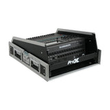 13U Top Mixer and 2U Rack Combo Flight Case with Laptop Shelf and 3 removable doors