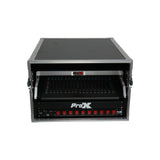 13U Top Mixer and 2U Rack Combo Flight Case with Laptop Shelf and 3 removable doors
