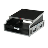 13U Top Mixer and 2U Rack Combo Flight Case with Laptop Shelf and 3 removable doors