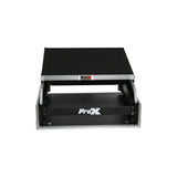 13U Top Mixer and 2U Rack Combo Flight Case with Laptop Shelf and 3 removable doors