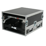 13U Top Mixer and 2U Rack Combo Flight Case with Laptop Shelf and 3 removable doors