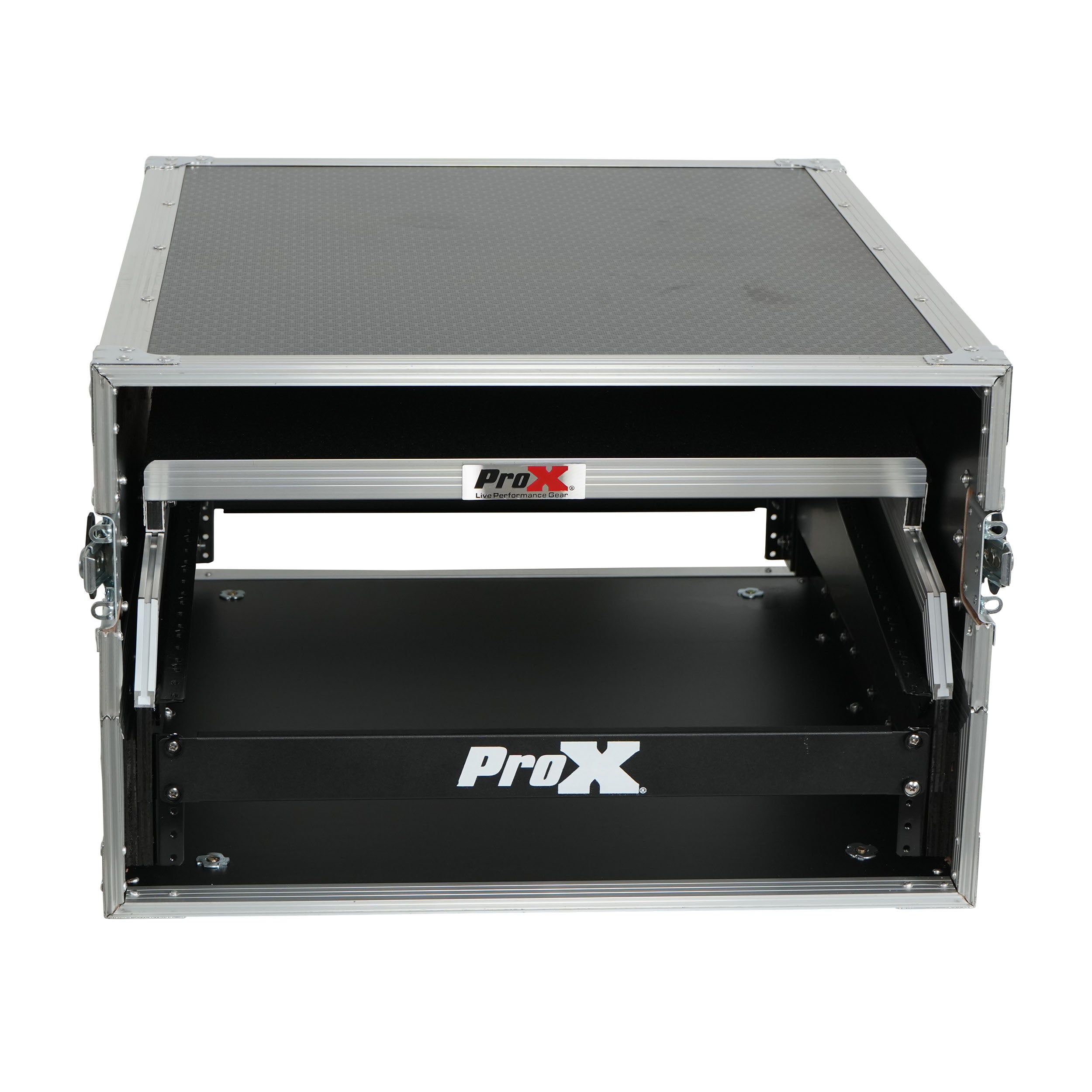 13U Top Mixer and 2U Rack Combo Flight Case with Laptop Shelf and 3 removable doors