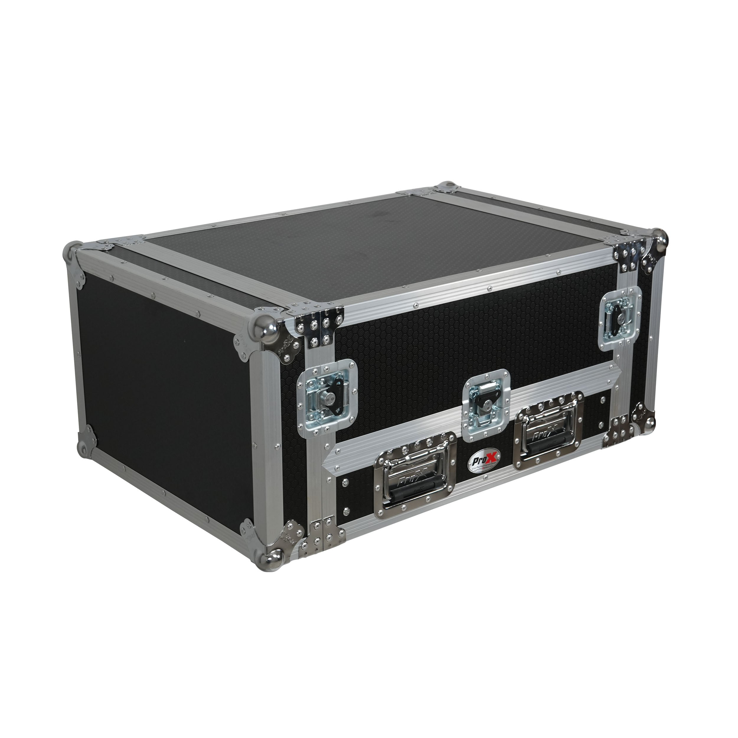 13U Top Mixer and 2U Rack Combo Flight Case with Laptop Shelf and 3 removable doors