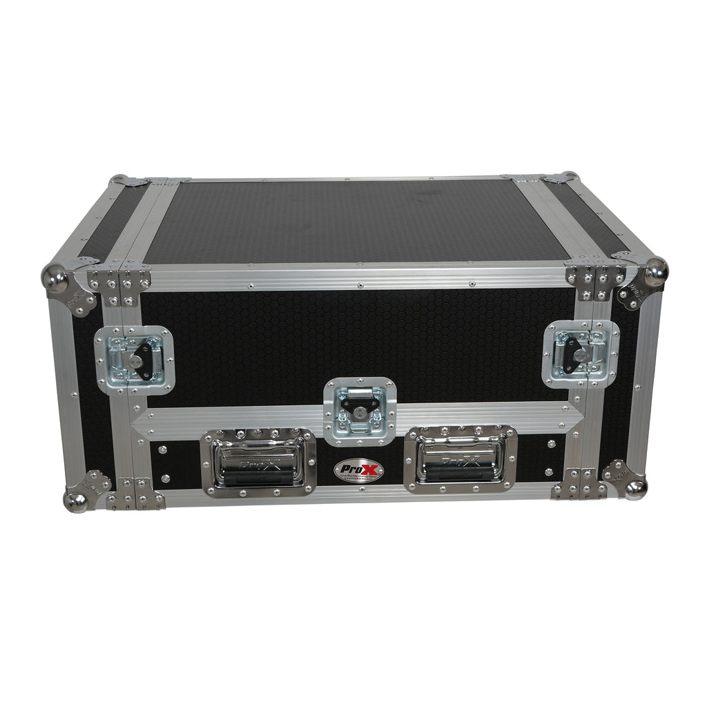 13U Top Mixer and 2U Rack Combo Flight Case with Laptop Shelf and 3 removable doors