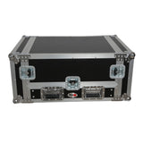 13U Top Mixer and 2U Rack Combo Flight Case with Laptop Shelf and 3 removable doors