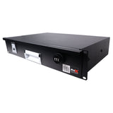 2U Rack Space 12" Depth Rack Mount Drawer for Audio, DJ, and IT Server rack cases.