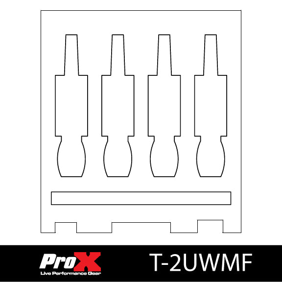 Replacement Foam for 2U rack Rack Drawer Fits 4x Microphone