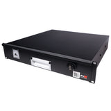 2U Rack Space 18" Depth Rack Mount Drawer for Audio, DJ, and IT Server rack cases.