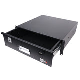 3U Rack Space 18" Depth Rack Mount Drawer for Audio, DJ, and IT Server rack cases.