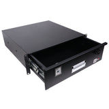 3U Rack Space 18" Depth Rack Mount Drawer for Audio, DJ, and IT Server rack cases.