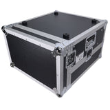 4U Vertical Rack Mount Flight Case with 10U Top for Mixer Combo Amp Rack