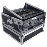 4U Vertical Rack Mount Flight Case with 10U Top for Mixer Combo Amp Rack