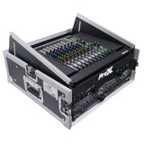 4U Vertical Rack Mount Flight Case with 10U Top for Mixer Combo Amp Rack