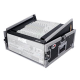 4U Vertical Rack Mount Flight Case with 10U Top for Mixer Combo Amp Rack