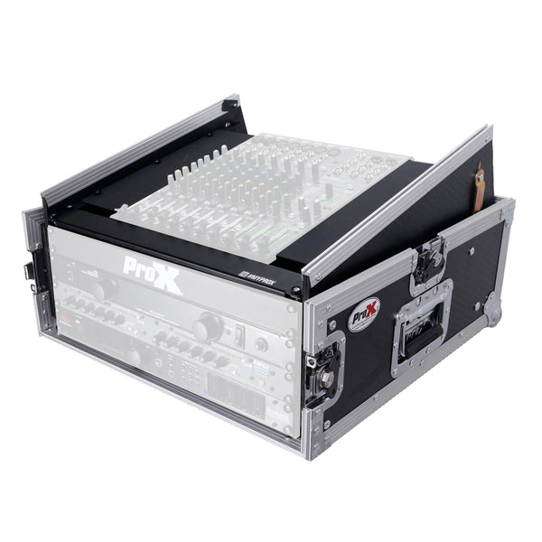 4U Vertical Rack Mount Flight Case with 10U Top for Mixer Combo Amp Rack