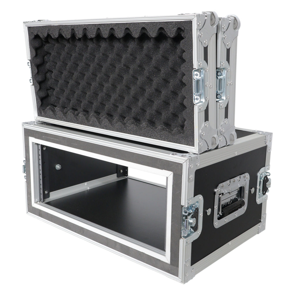 4U Vertical Shockproof Effects Rack 14" Depth Rail to Rail with Handles