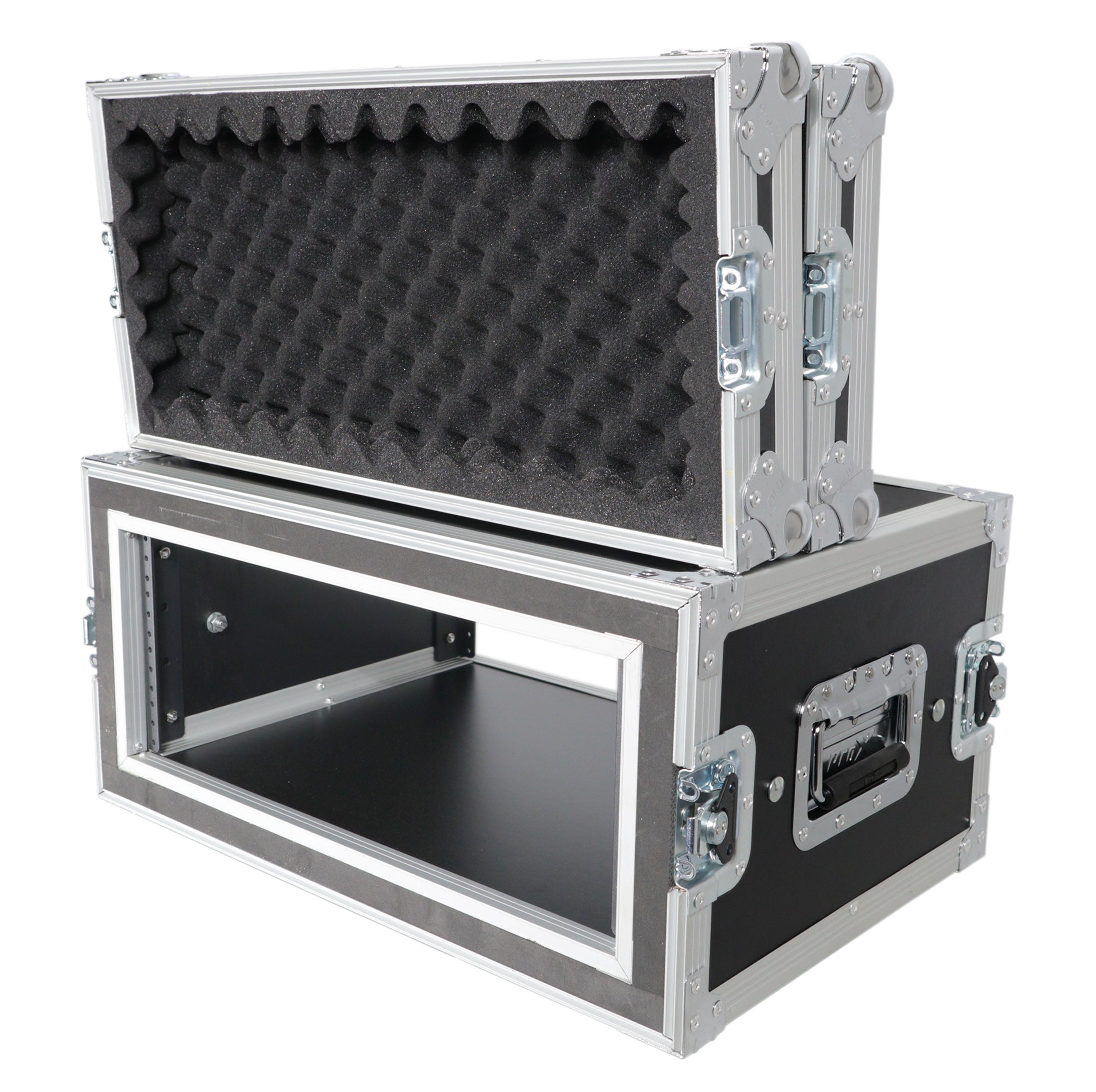4U Vertical Shockproof Effects Rack 14" Depth Rail to Rail with Handles